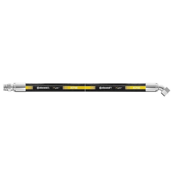 Continental Hydraulic Hose Assembly - 3/8" ID 192" Length - 3/8" MPX x 1/4" FFX45 - 4060 psi XCP4-06,06MPX-04FFX45,192 IN OAL - main
